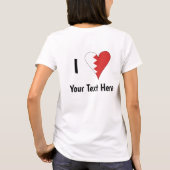 (バーレーンのハートマーク)オリジナルメッセージ入り Tシャツ (裏面)