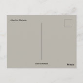 バーレーンのプールとヤシの木 ポストカード (裏面)