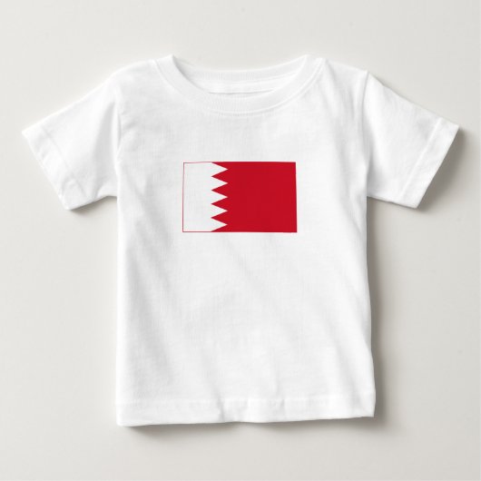 バーレーンの愛国的な旗 ベビーTシャツ (正面)