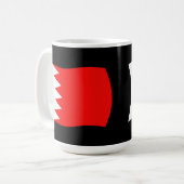 バーレーンの旗マグカップ コーヒーマグカップ (正面左)