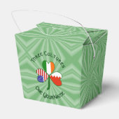 バーレーンアイルランドUSAシャムロックパーソナライズされた国旗 フェイバーボックス (裏面サイド)