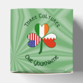 バーレーンアイルランドUSAシャムロックパーソナライズされた国旗 フェイバーボックス (上部)