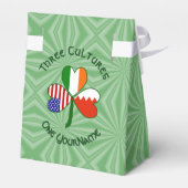 バーレーンアイルランドUSAシャムロックパーソナライズされた国旗 フェイバーボックス (裏面サイド)