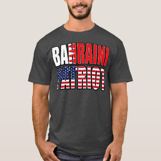 バーレーンアメリカンプライド伝統国旗の贈り物 Tシャツ