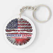 バーレーンアメリカ合衆国ツリールーツ国旗 キーホルダー (裏面)