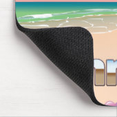 バーレーンビーチ旅行ポスター マウスパッド (コーナー)