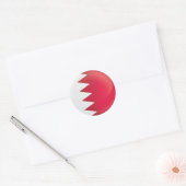 バーレーンラウンドアイコン国旗 ラウンドシール (封筒)