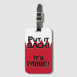 バーレーン国おもしろい旗 ラゲッジタグ