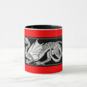 バーレーン国旗とドラゴンマグ マグカップ (中央)