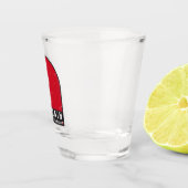 バーレーン国旗のエンブレム動揺してヴィンテージ ショットグラス (右)