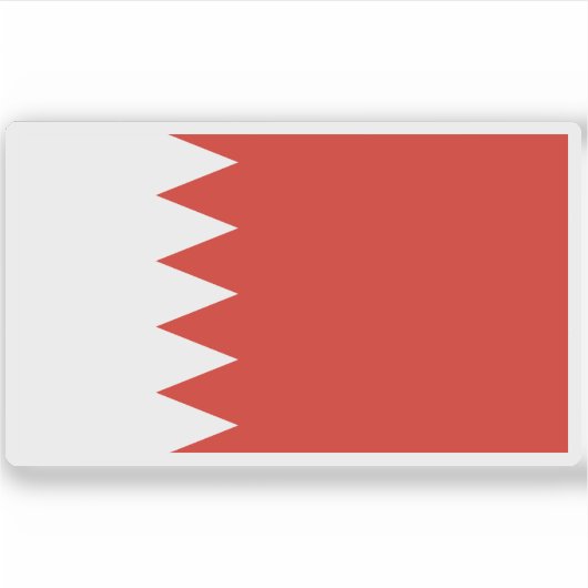 バーレーン国旗 シール (正面)