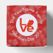 バーレーン国旗 ハート LOVE 赤 あなたへの特別なメッセージ フェイバーボックス (上部)
