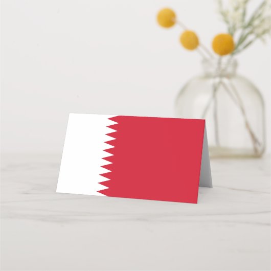 バーレーン国旗 プレイスカード (正面)