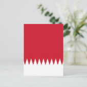 バーレーン国旗 ポストカード (スタンド正面)