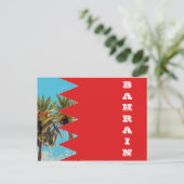 バーレーン国旗 ポストカード (スタンド正面)