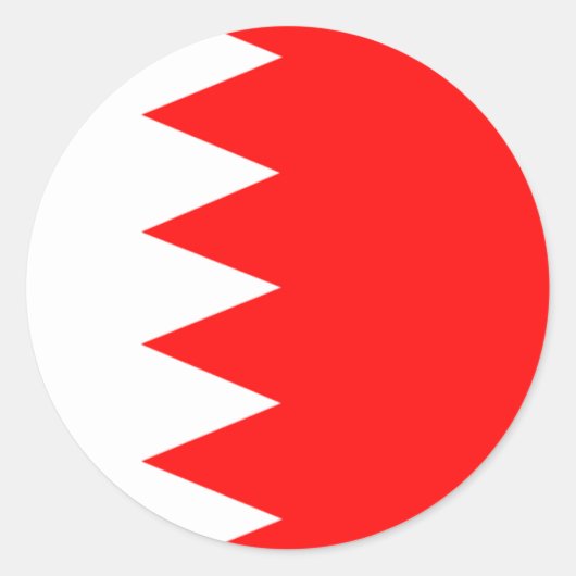 バーレーン国旗 ラウンドシール (正面)
