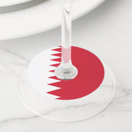 バーレーン国旗 ワイングラスタグ