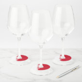 バーレーン国旗 ワイングラスタグ (セット)