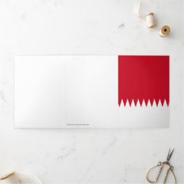 バーレーン国旗 三つ折りカード