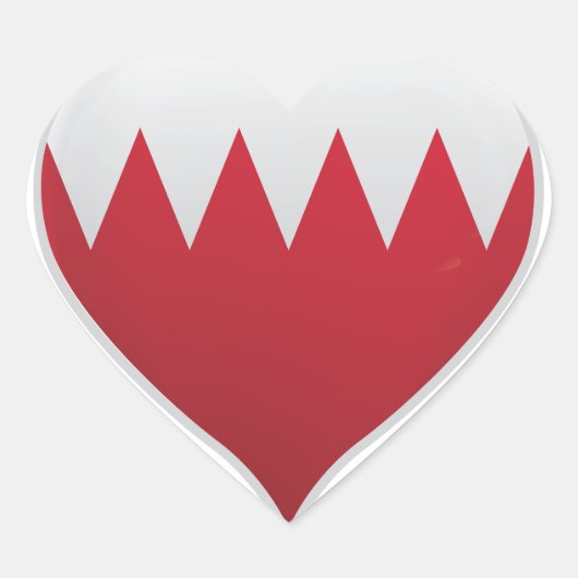 バーレーン愛フラグプライドハートシール ハートシール (正面)