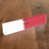 バーレーン愛国国旗 デスクネームプレート (側面)