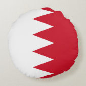 バーレーン枕の愛国国旗 ラウンドクッション (裏面)