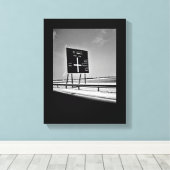 バーレーン高速道路標識 キャンバスプリント (インサイチュ (ウッドフロア))