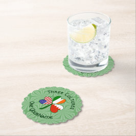 バーレーン アイルランド アメリカ シャムロック フラグ パーソナライズ ペーパーコースター