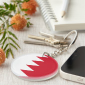 バーレーン・キーチェーン愛国国旗 キーホルダー (正面右)