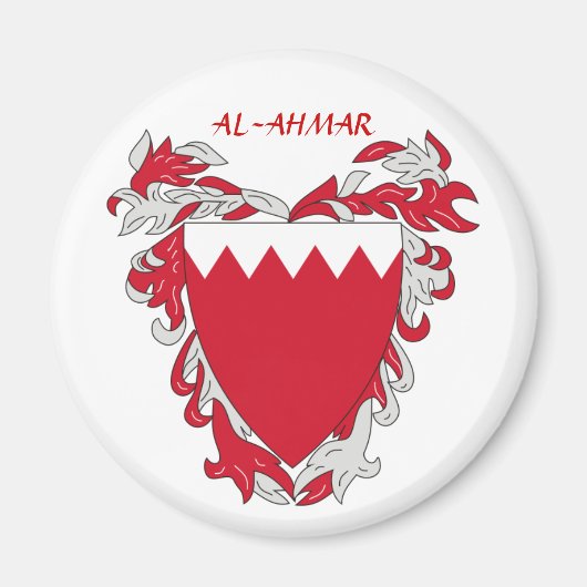 バーレーン・コート・オブ・アームズ「AL-AHMAR」 マグネット (正面)