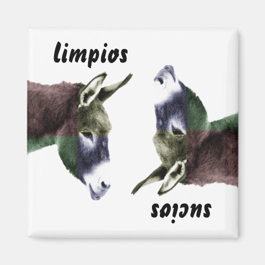 バーロスペインのクリーンまたは汚い料理食洗機 マグネット (正面)