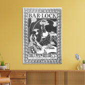 バーロックタイプライターの広告, c.1895 キャンバスプリント (インサイチュ (リビング))