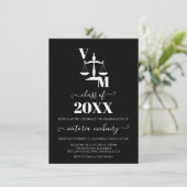 バーロースクール白黒合格 招待状 (スタンド正面)