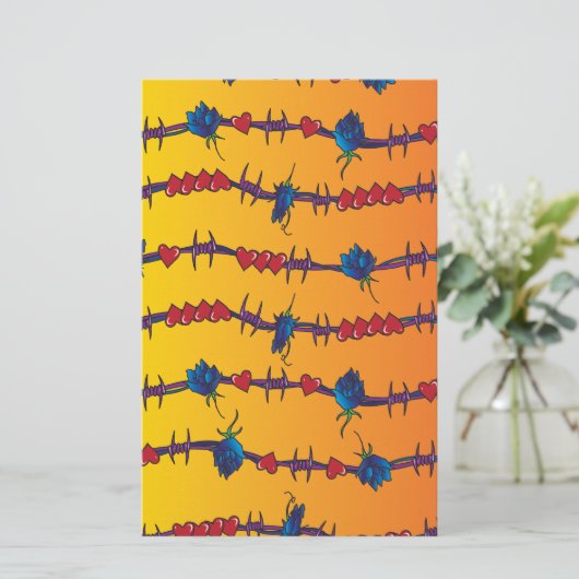 バーワイヤー 便箋 (スタンド正面)