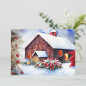 バーンと雪の予算クリスマス シーズンカード (スタンド正面)