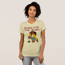 バーンのために生まれた カレー好き Tシャツ
