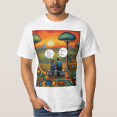 バーンはどこ? Tシャツ (正面)