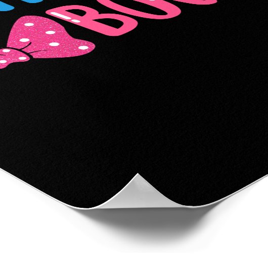 バーンアウトまたはボウズ性別を明らかにするパーティーアイディア ポスター (角)