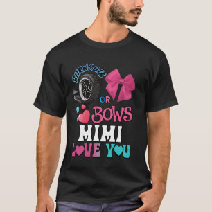 バーンアウトまたは弓Mimi愛あなたジェンダーを明かす部分 Tシャツ
