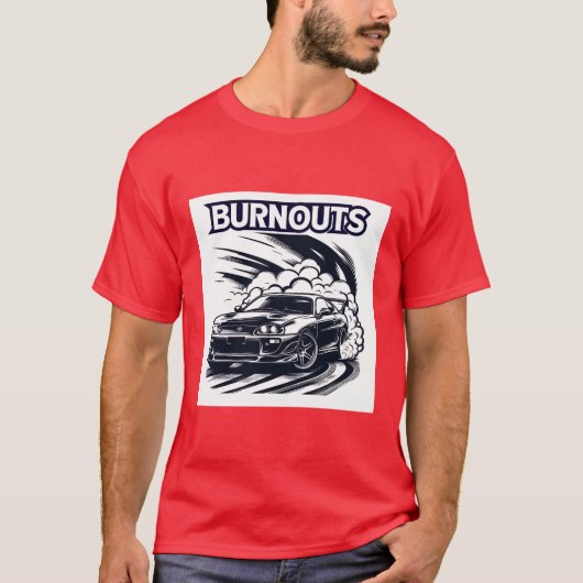 バーンアウト（JDMバージョン） Tシャツ (正面)