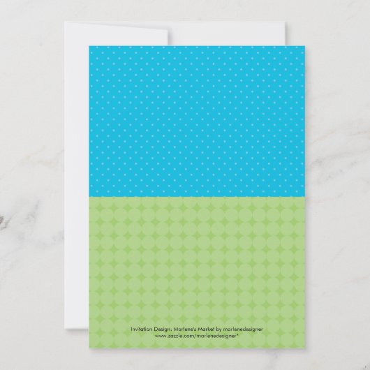 バーンアニマルズ誕生日フォト招待状 招待状 (裏面)