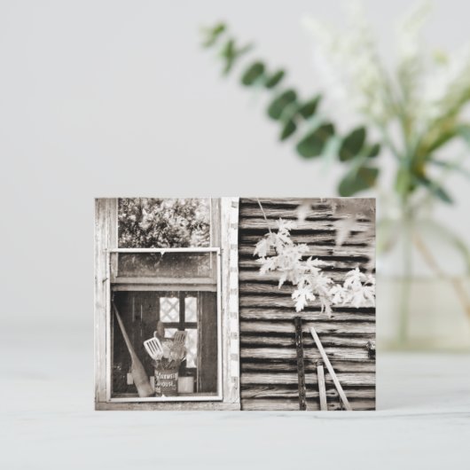 バーンアンティークファームオールドウィンドウ ポストカード (スタンド正面)