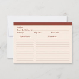 バーンアンバーことわざファミリーカントリーレシピカード