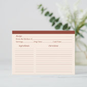 バーンアンバーことわざファミリーカントリーレシピカード (スタンド正面)