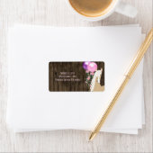 バーンウかわいらしッドの住所の馬と風船 ラベル (インサイチュ)