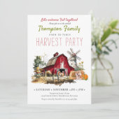バーンウィンドミル秋ハーベストパーティー感謝祭 招待状 (スタンド正面)
