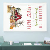 バーンウィンドミル秋ハーベストパーティー感謝祭 横断幕 (トレードショー)