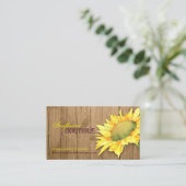 バーンウエレガントィードヒマワリファッション 名刺 (スタンド正面)