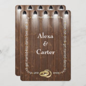 バーンウッドとスポッ結婚トライト 招待状 (正面/裏面)