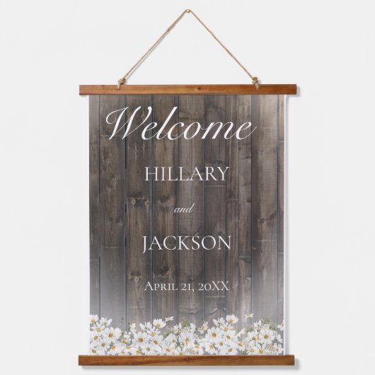 バーンウッドとデイジー素朴結婚ズ 吊り下げ型タペストリー (正面)